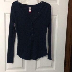 Navy, Bono, long sleeve small top